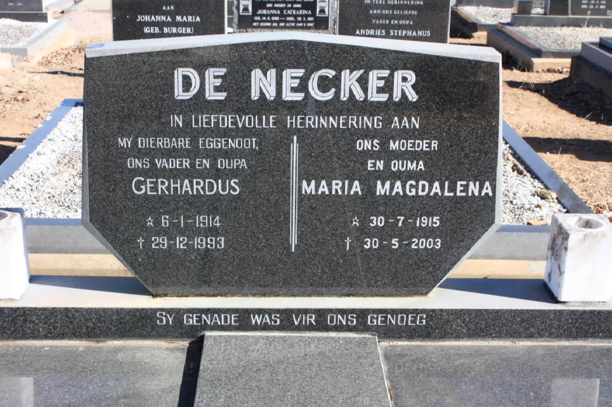 NECKER Gerhardus, de 1914-1993 &amp; Maria Magdalena 1915-2003