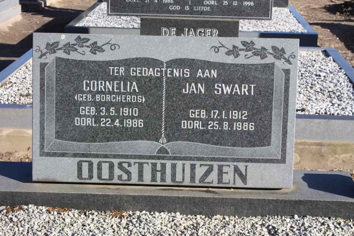OOSTHUIZEN Jan Swart 1912-1986 &amp; Cornelia BORCHERDS
