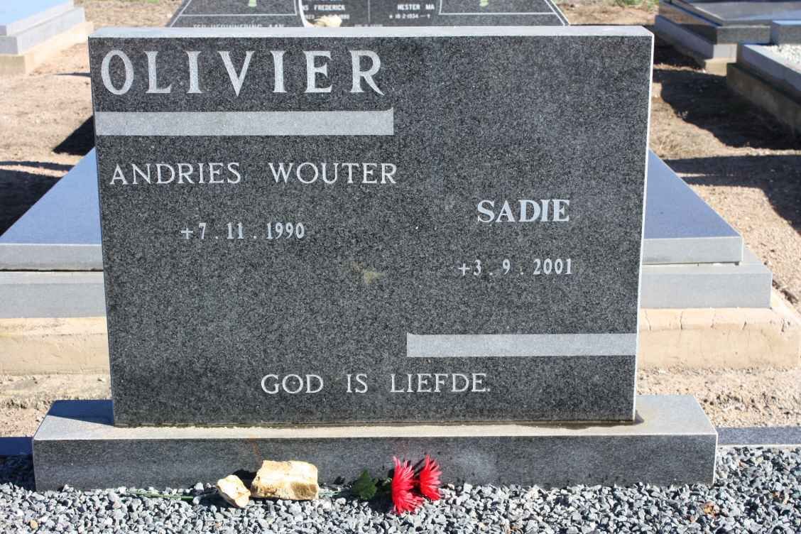 OLIVIER Andries Wouter -1990 &amp; Sadie -2001