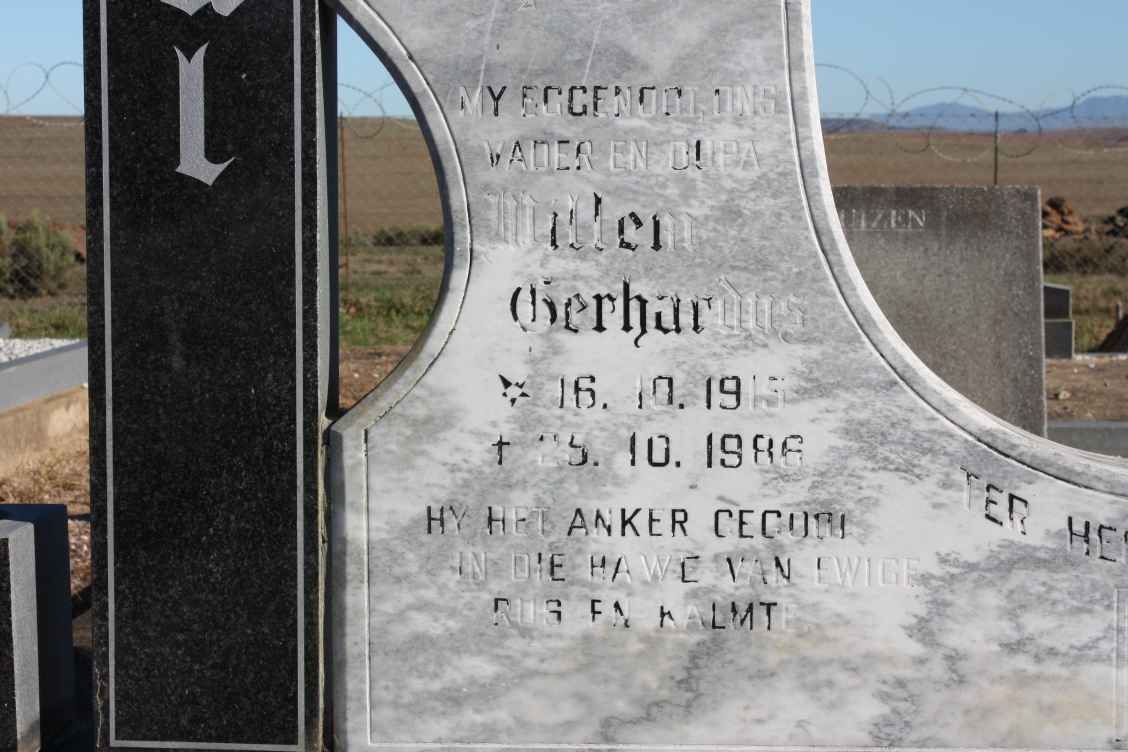 ODENDAAL Willem Gerhardus 1915-1986