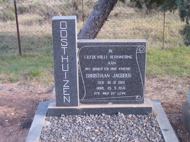 OOSTHUIZEN Christiaan Jacobus 1905-1976