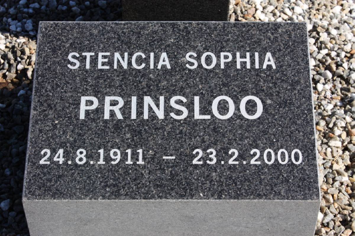 PRINSLOO Stencia Sophia 1911-2000