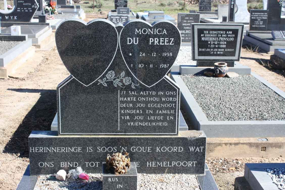 PREEZ Monica, du 1958-1987