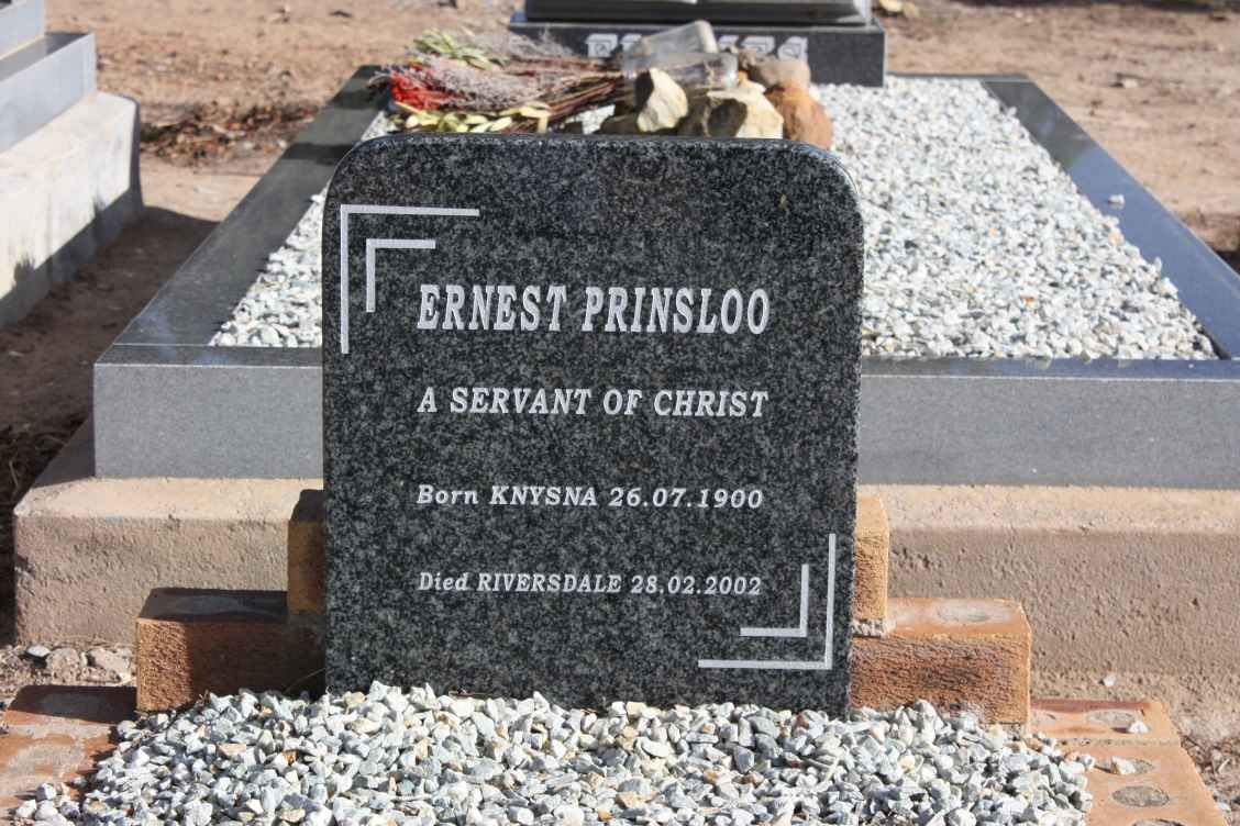 PRINSLOO Ernest 1900-2002