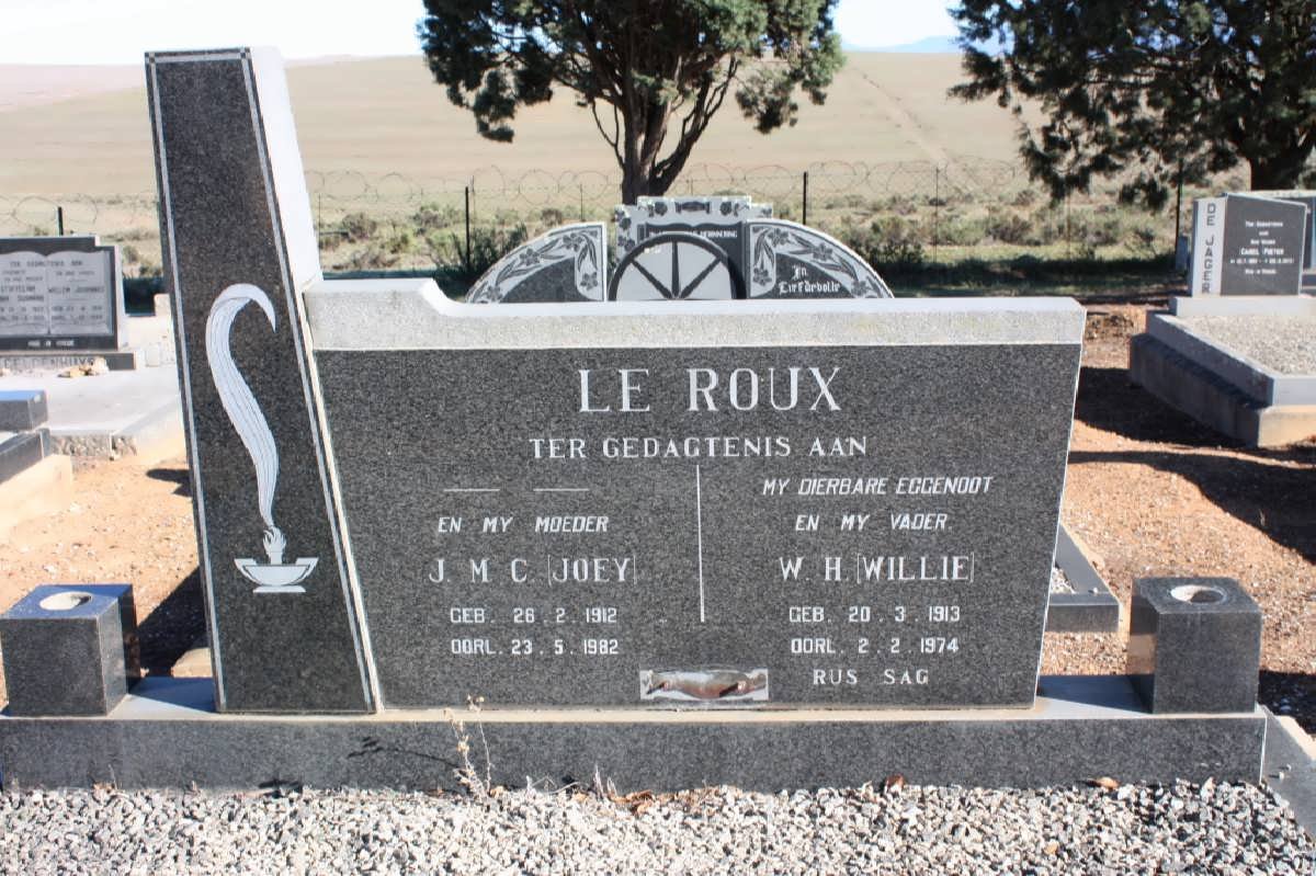 ROUX W.H., le 1913-1974 &amp; J.M.C. 1912-1982