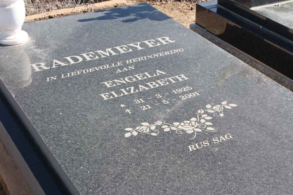 RADEMEYER Engela Elizabeth 1925-2001