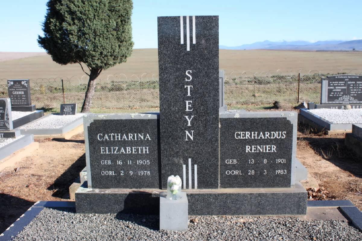 STEYN Gerhardus Renier 1901-1983 &amp; Catharina Elizabeth 1905-1978
