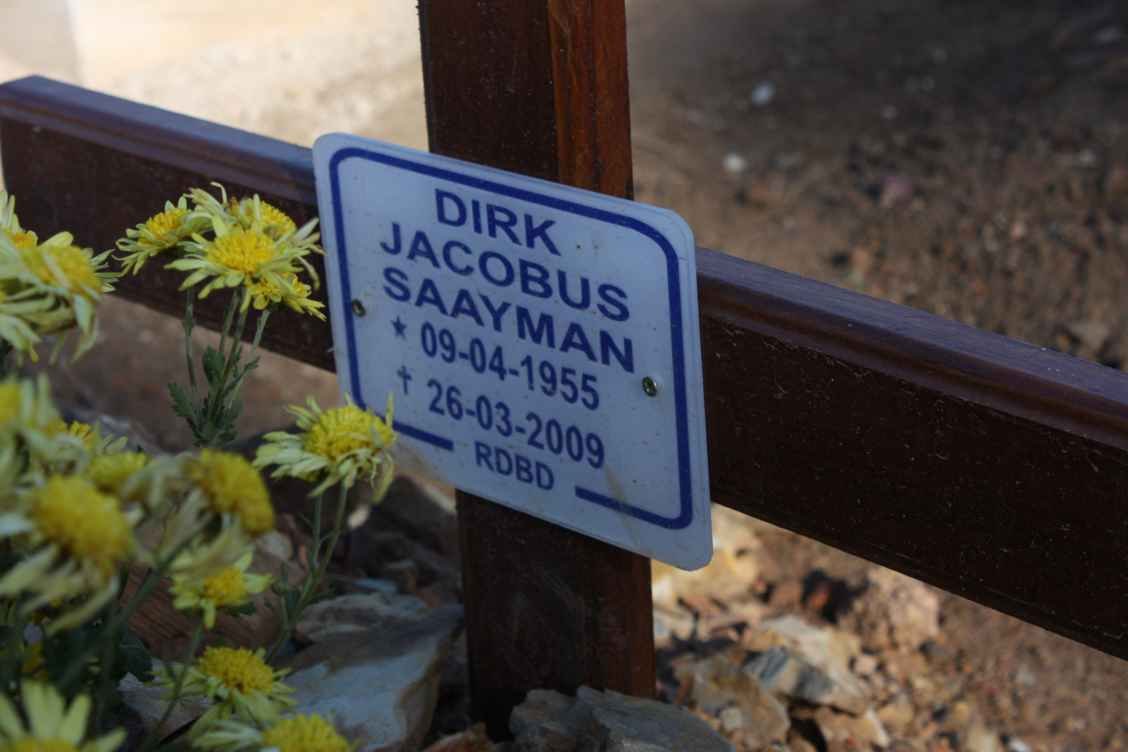 SAAYMAN Dirk Jacobus 1955-2009
