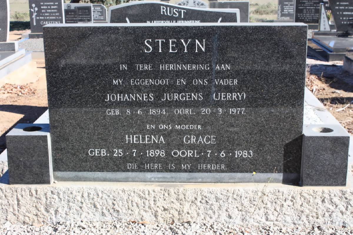 STEYN Johannes Jurgens 1894-1977 &amp; Helena Grace 1898-1983