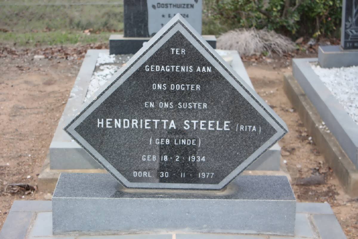 STEELE Hendrietta nee LINDE 1934-1977