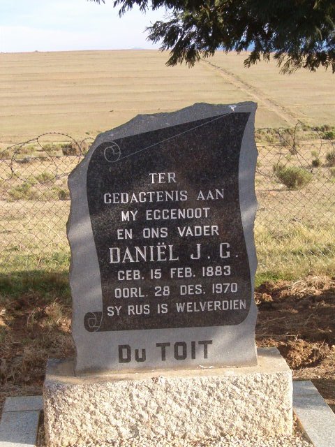 TOIT Daniel J.G.,  du 1883-1970