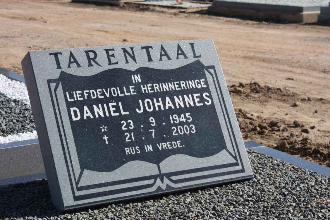 TARENTAAL Daniël Johannes 1945-2003