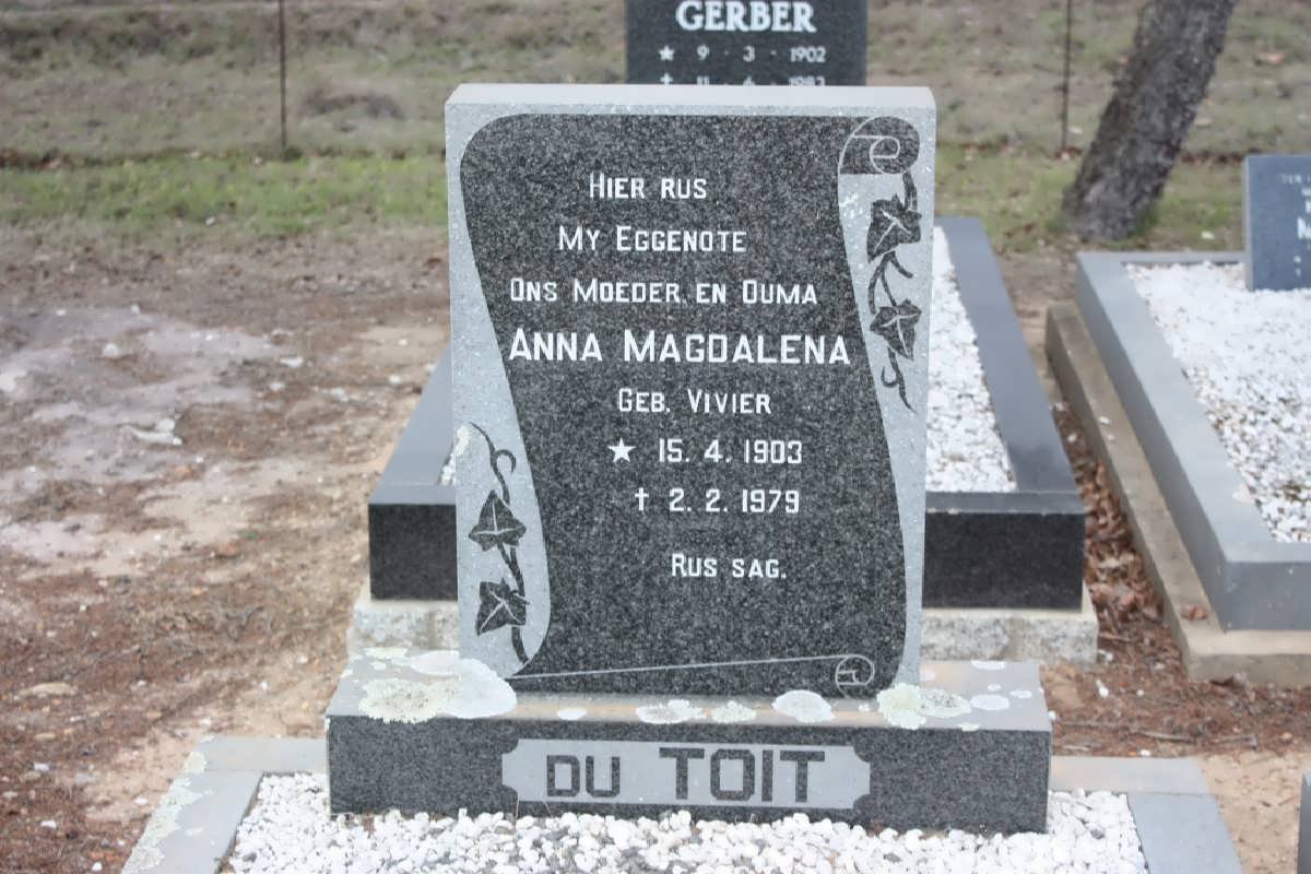TOIT Anna Magdalena, du nee VIVIER 1903-1979