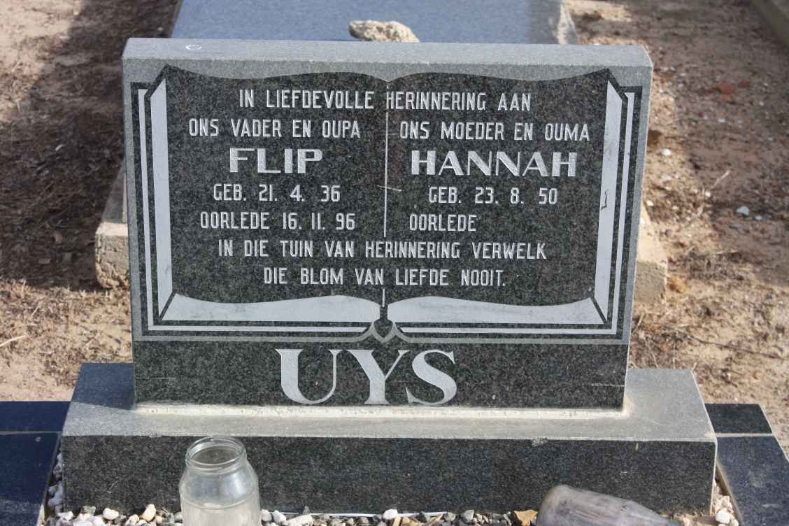 UYS Flip 1936-1996 &amp; Hannah 1950-