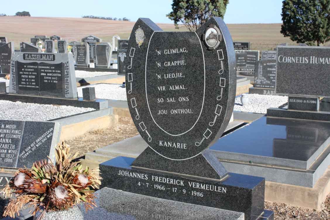 VERMEULEN Johannes Frederick 1966-1986