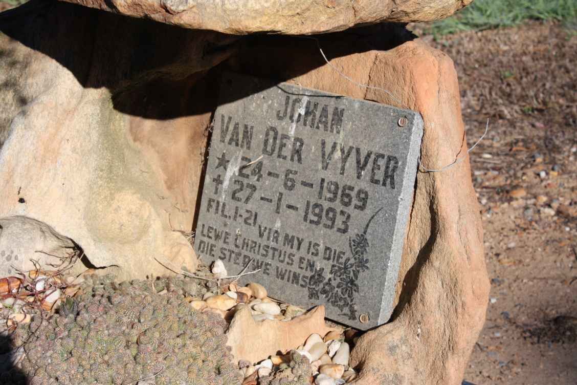 VYVER Johan, van der 1969-1993
