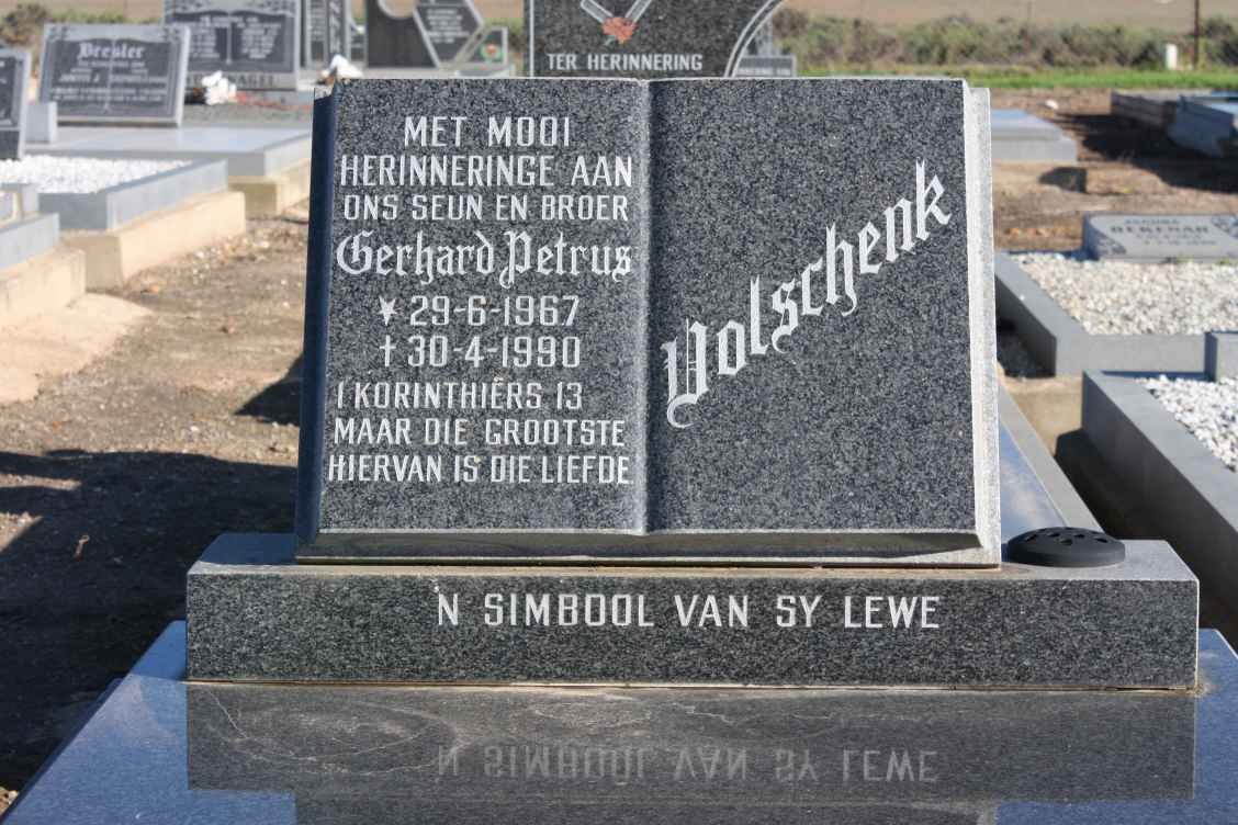VOLSCHENK Gerhard Petrus 1967-1990
