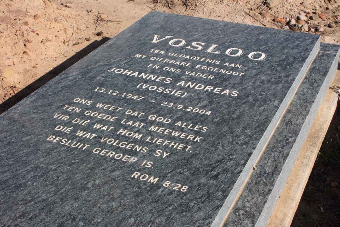 VOSLOO Johannes Andreas 1947-2004