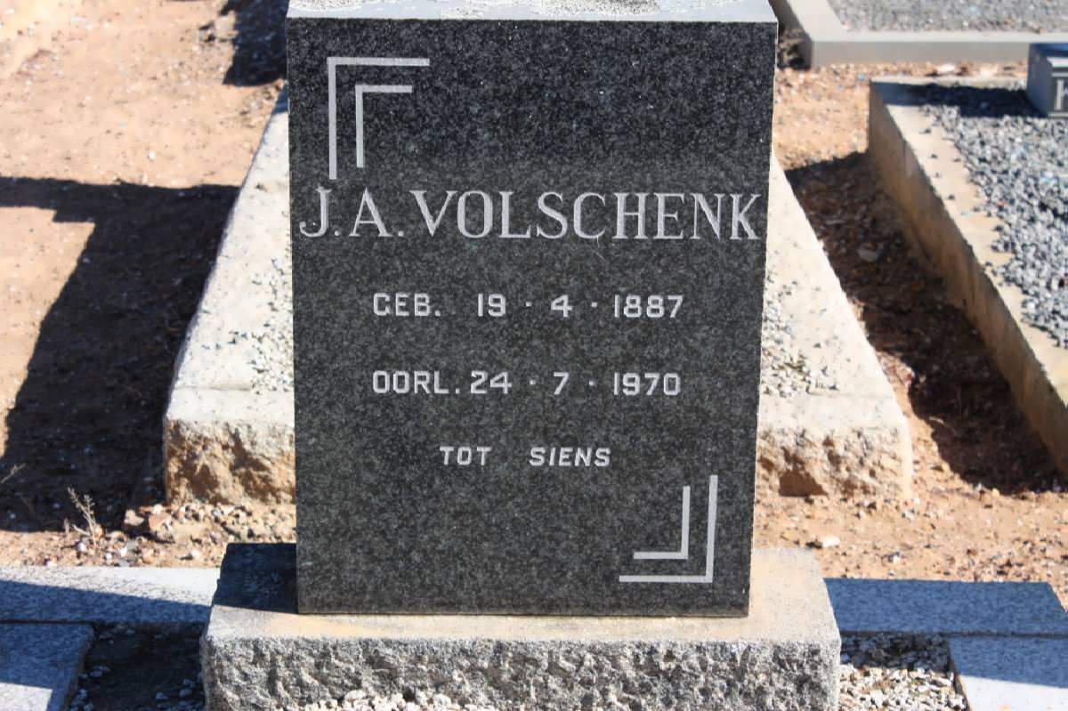 VOLSCHENK J.A. 1887-1970