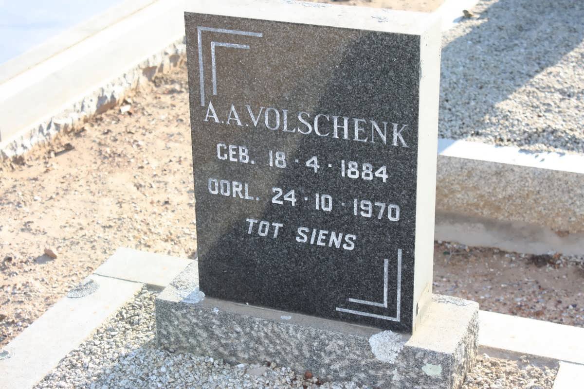 VOLSCHENK A.A. 1884-1970