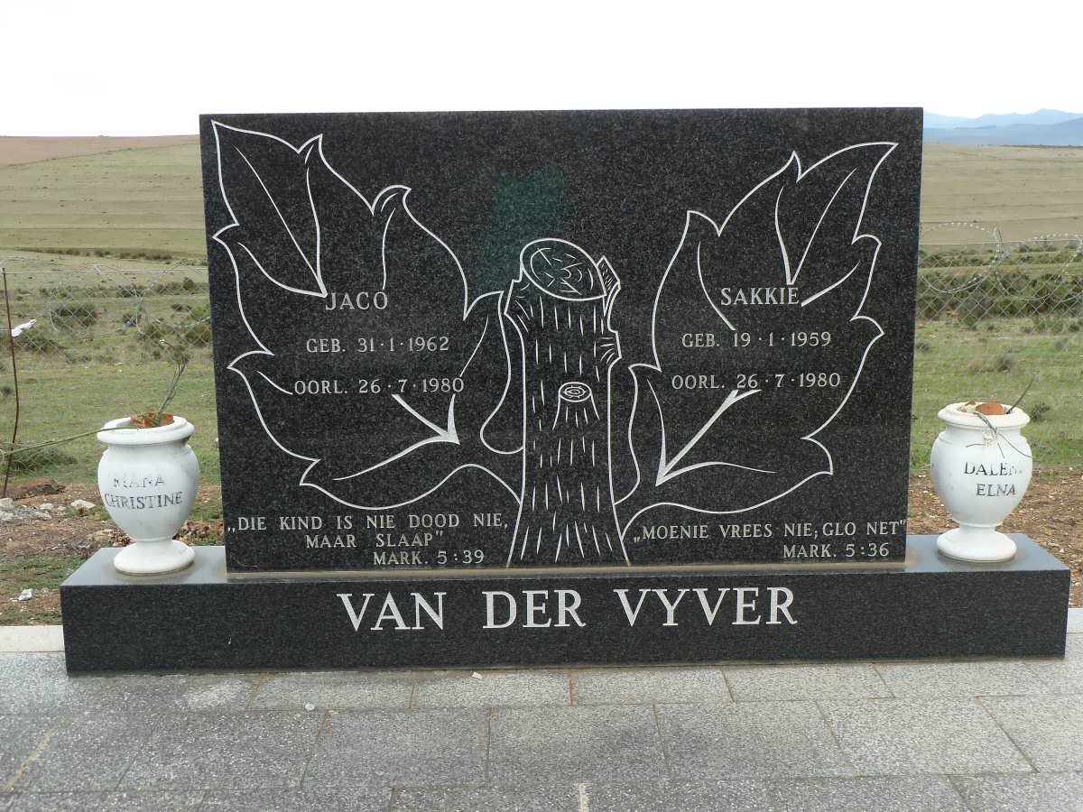 VYVER Jaco, van der 1962-1980 &amp; Sakkie 1959-1980