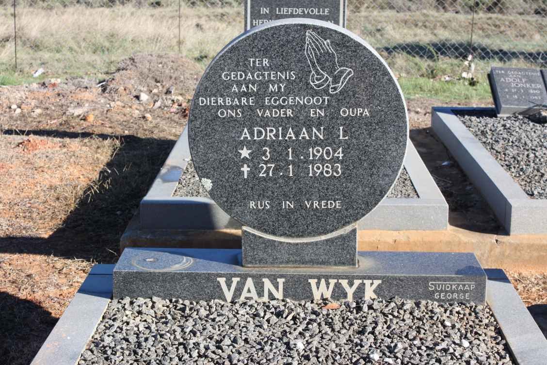 WYK Adriaan L., van 1904-1983