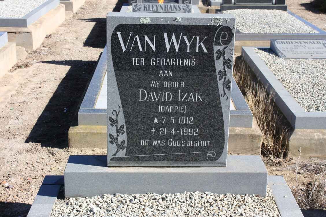 WYK David Izak, van 1912-1992