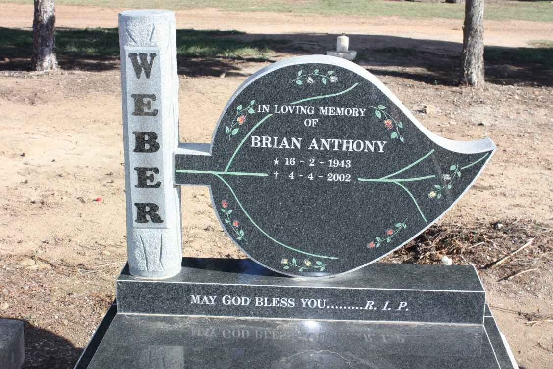 WEBER Brian Anthony 1943-2002