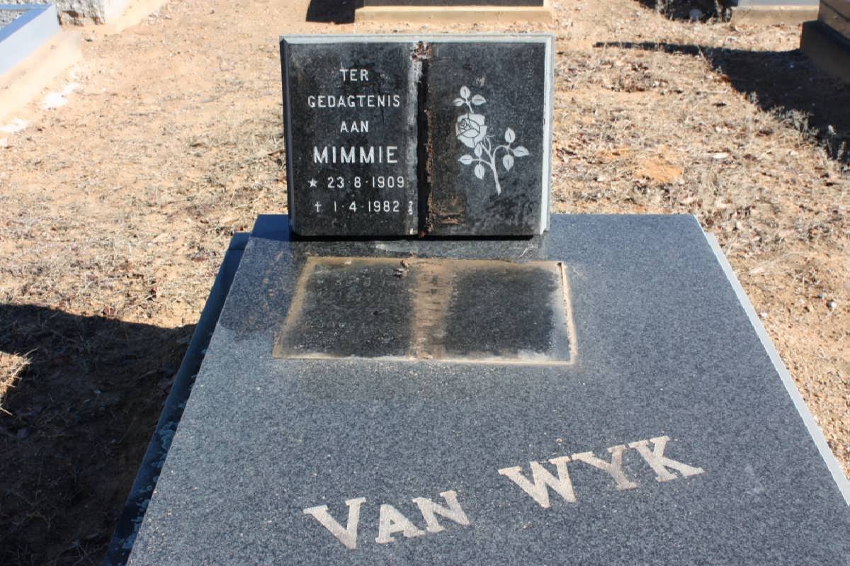 WYK Mimmie, van 1909-1982