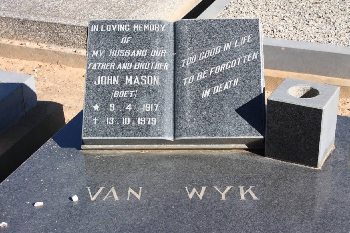 WYK John Mason, van 1917-1979