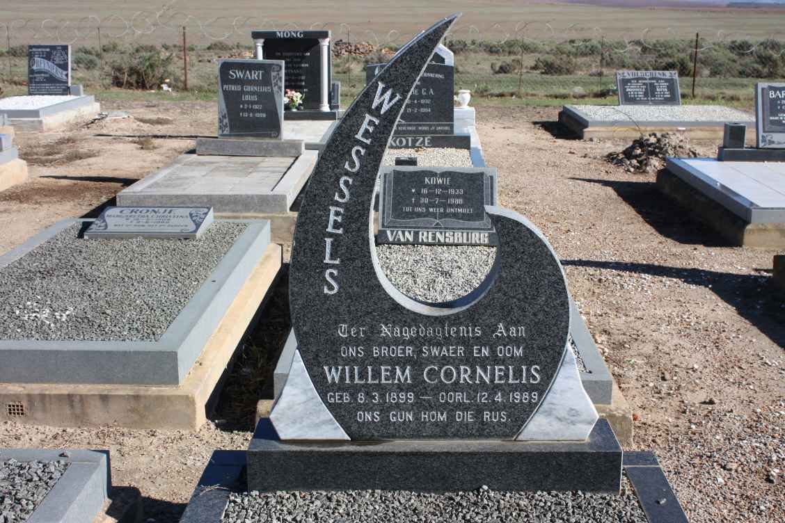 WESSELS Willem Cornelius 1899-1989