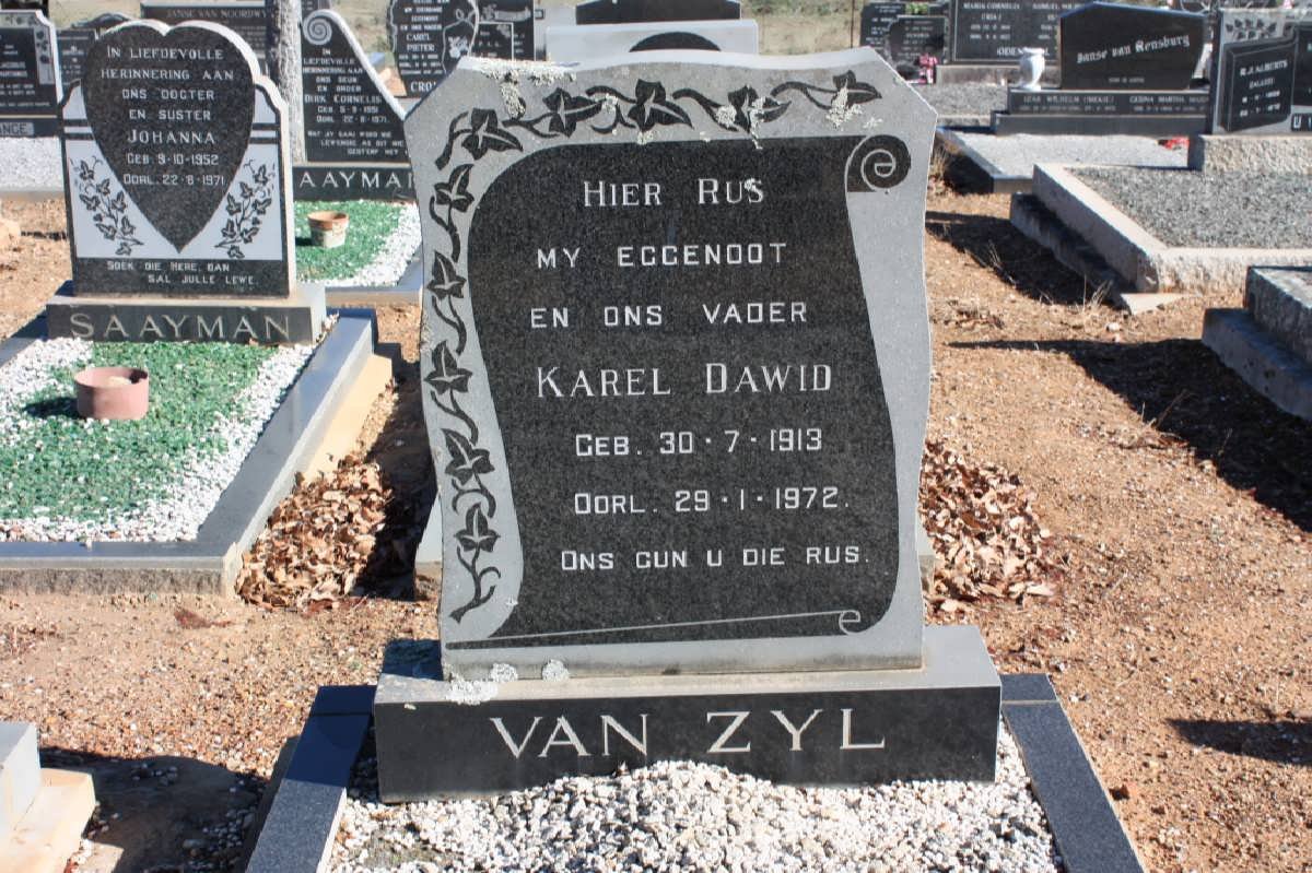 ZYL Karel Dawid, van 1913-1972