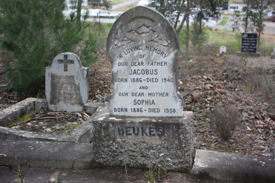 BEUKES Jacobus 1886-1940