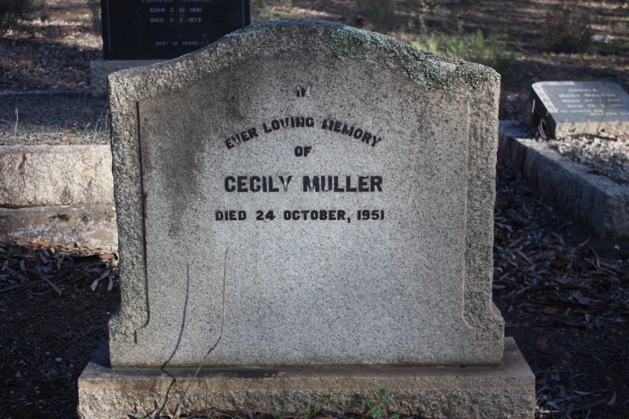 MULLER Cecily ?-1951