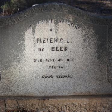 BEER Pieter C.L., de  ?-1951