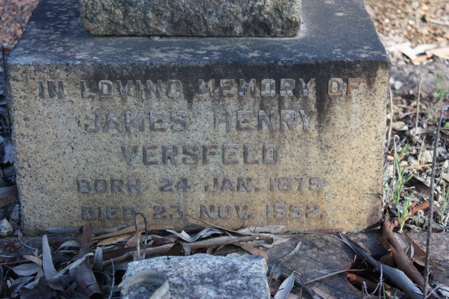VERSVELD James Henry 1879-1952