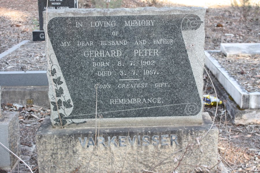 VARKEVISSER Gerhard Peter 1902-1957