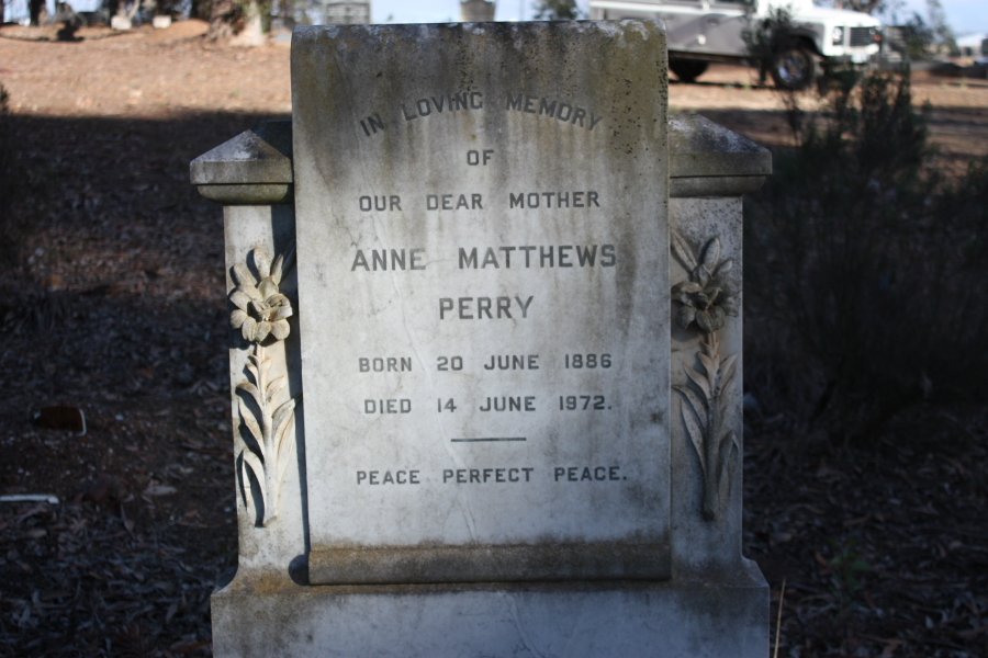 PERRY Anne Matthews 1886-1972