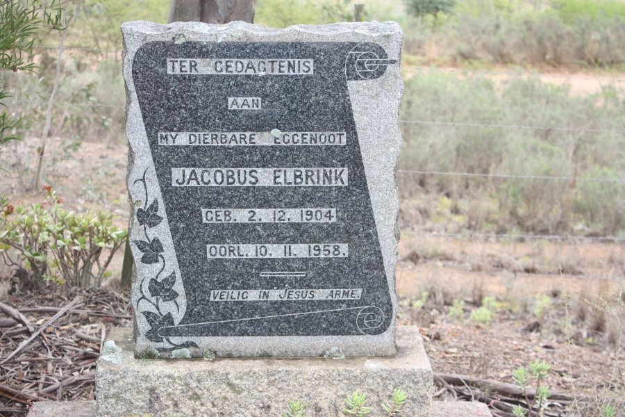 ELBRINK Jacobus 1904-1958