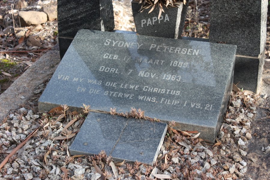 PIETERSEN Sydney 1989-1963