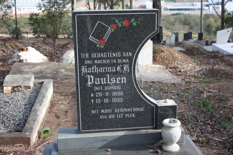 PAULSEN Katharina nee CUPIDO 1996-1955