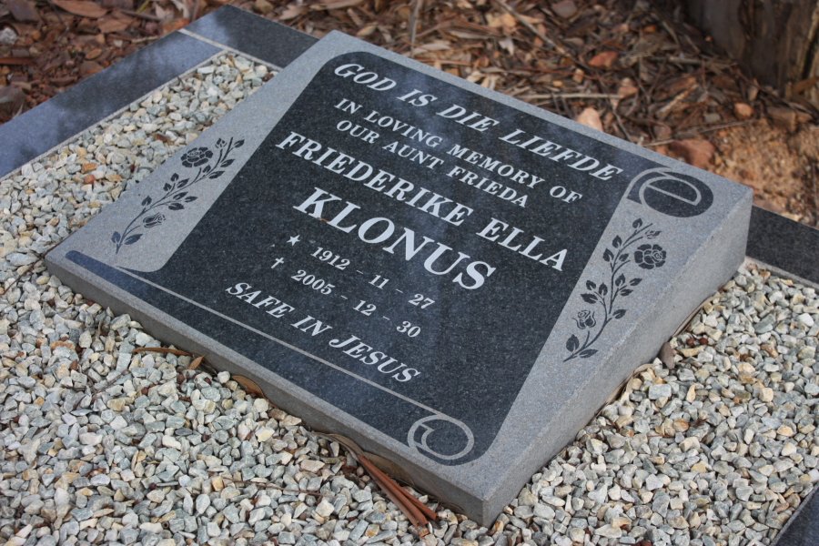 KLONUS Friederike Ella 1912-2005  