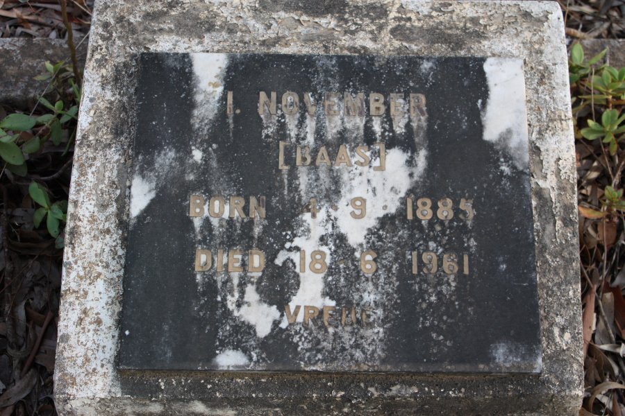 NOVEMBER I. 1885-1961