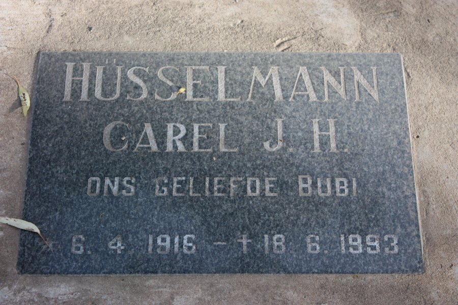 HÜSSELMAN Carel J.H. 1916-1993