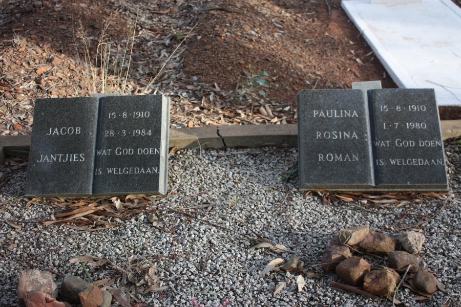 JANTJIES Jacob 1910-1984 &amp; Paulina Rosina Roman 1910-1980