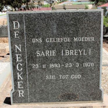 NECKER Sarie, de neé BREYL 1893-1970