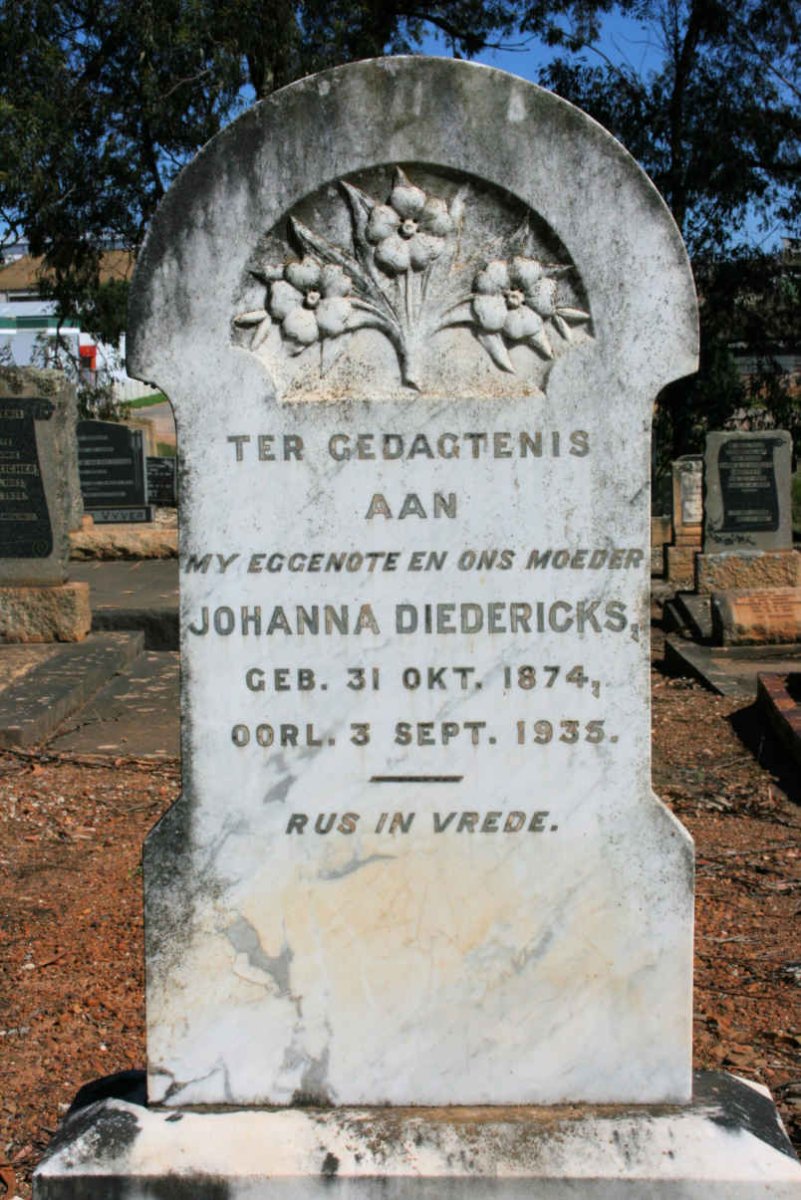 DIEDERICKS Joanna 1874-1935