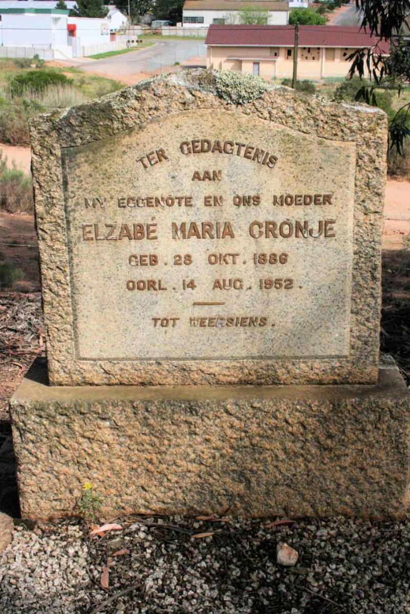 CRONJE Elsabé Maria 1886-1952