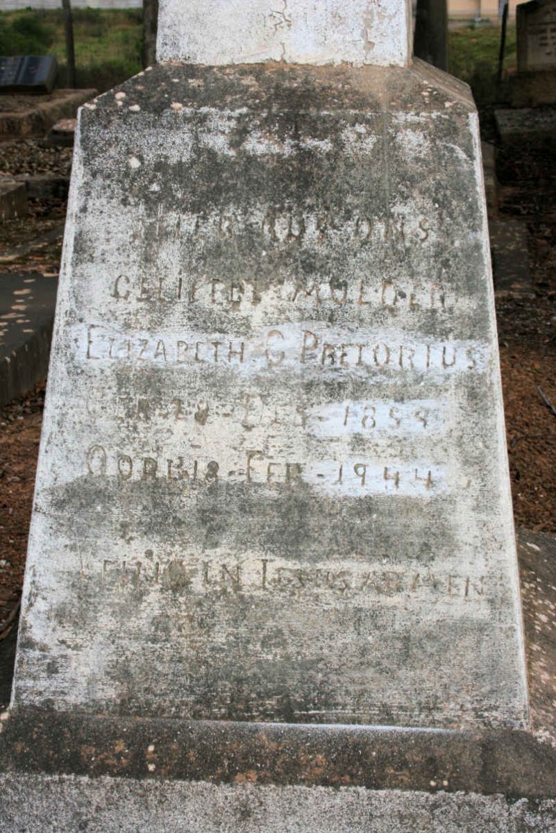 PRETORIUS Elizabeth C. 1859-1944