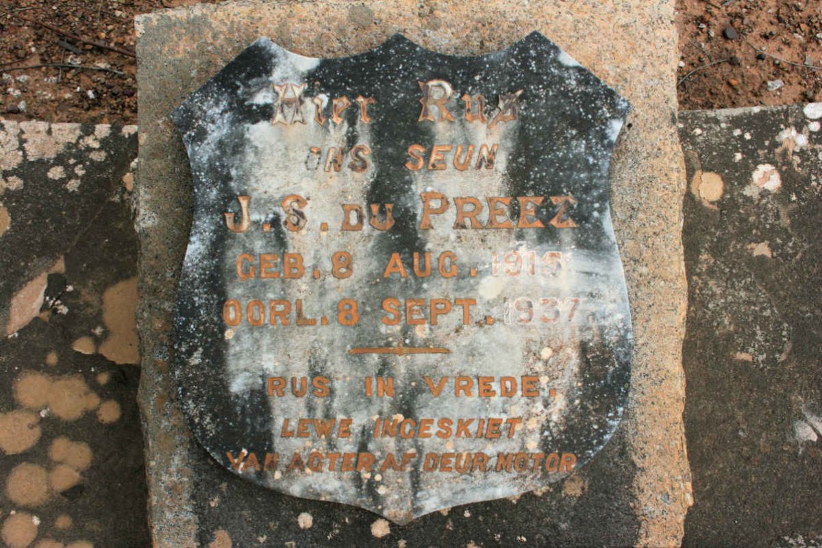 PREEZ J.S., du 1915-1937